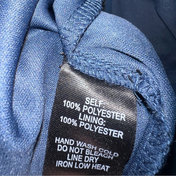 Lulu’s Navy Blue Halter Neck Tie Maxi Dress Size Medium EUC Like New - Picture 8 of 8